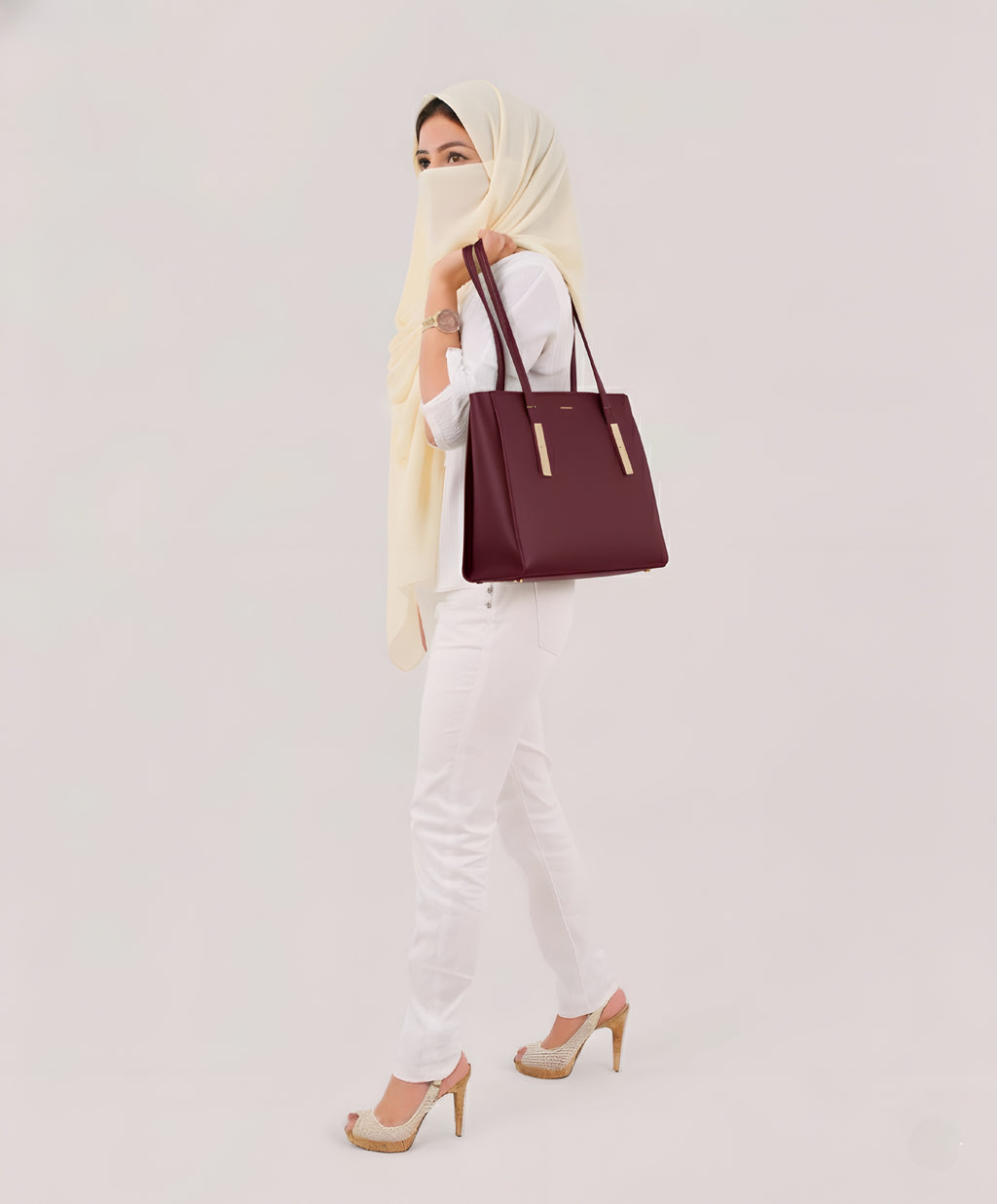 CLASSIC MAROON TOTE BAG