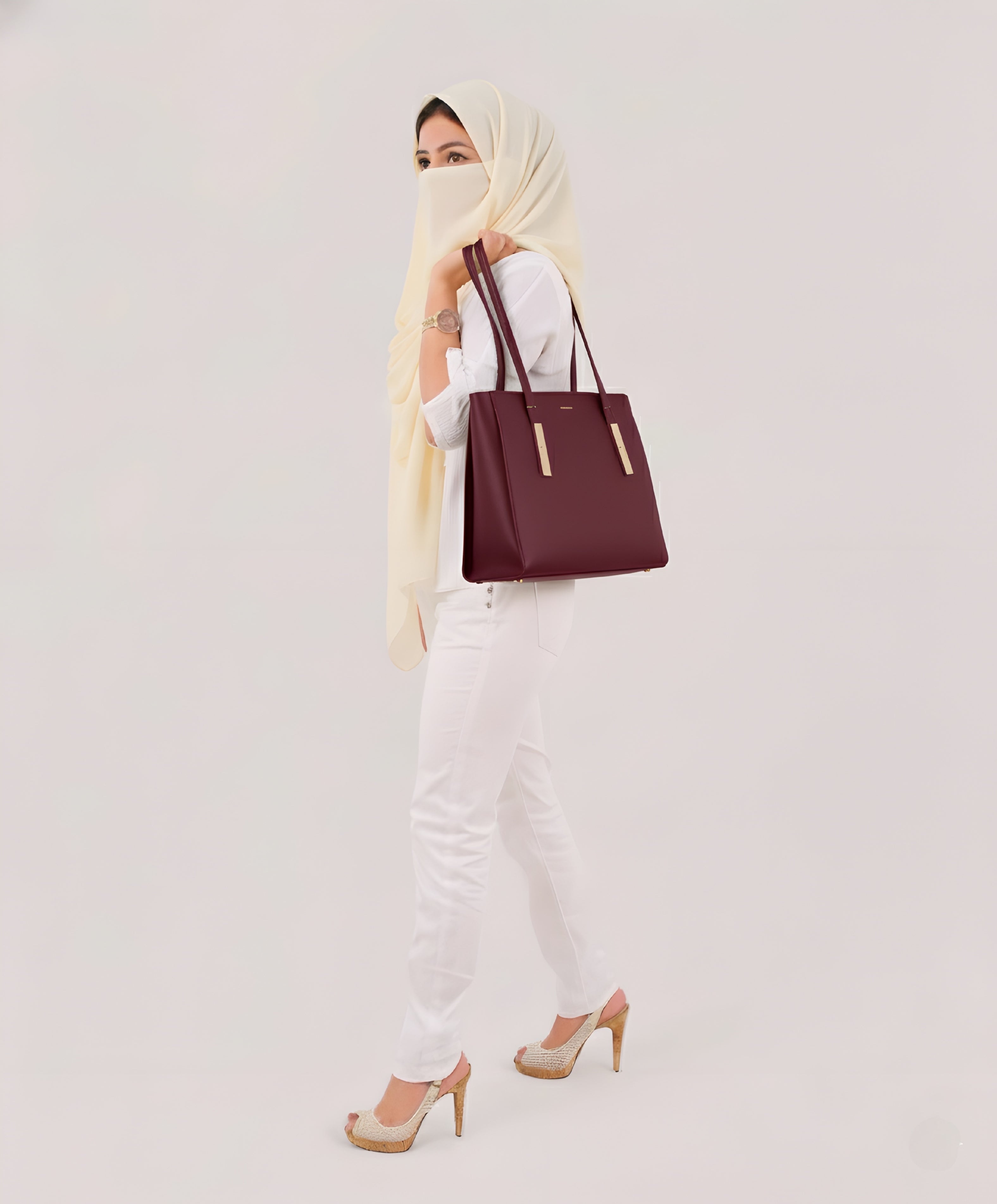 CLASSIC MAROON TOTE BAG